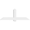 Ekena Millwork Eugene Architectural Grade PVC Gable Bracket, 72"W x 27"H x 6"D x 6"F, 9/12 Pitch GBP072X27X0606EUG00 - alternate 3